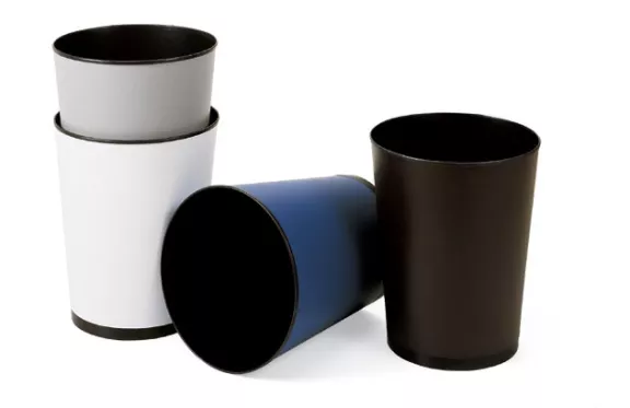 Cestino ignifugo rotondo bianco da 10 litri