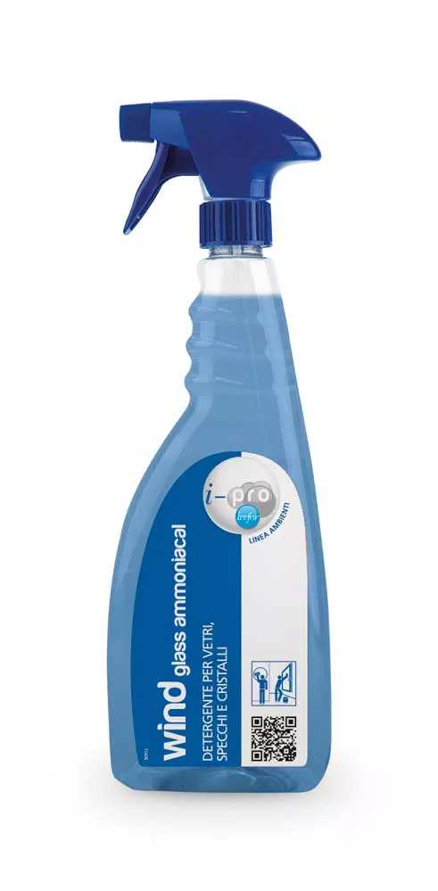 Detergente alcalino per vetri e specchi 750ml
