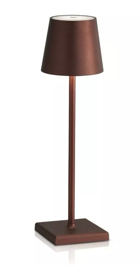 Lampada led da tavolo marrone chiaro