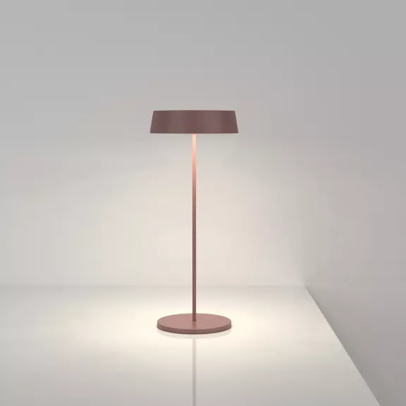 Lampada led da tavolo marrone