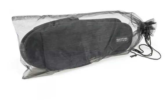 Sacchetto in tulle nero per pantofole