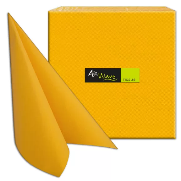 Tovagliolo 2 veli 40x40cm giallo