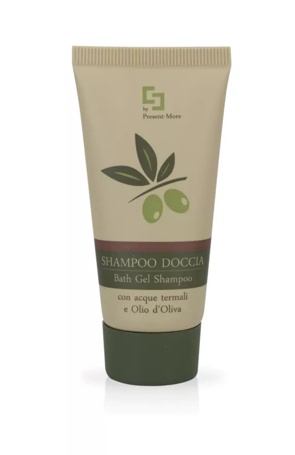Shampoo doccia 30 ml con acque termali e olio d'oliva Beauty Oil