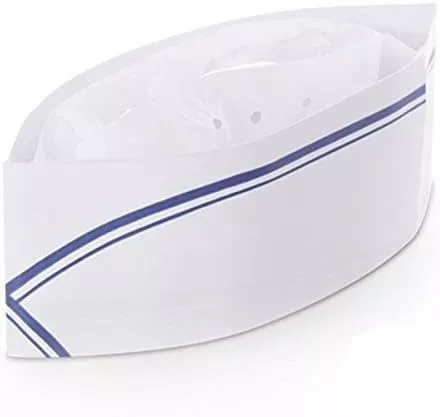 Cappello da chef regolabile in carta 100pz