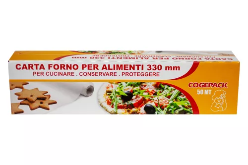 Carta forno in rotolo 50mt, h.33 cm