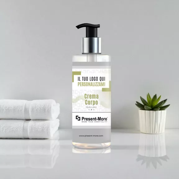 Crema corpo con etichetta personalizzata