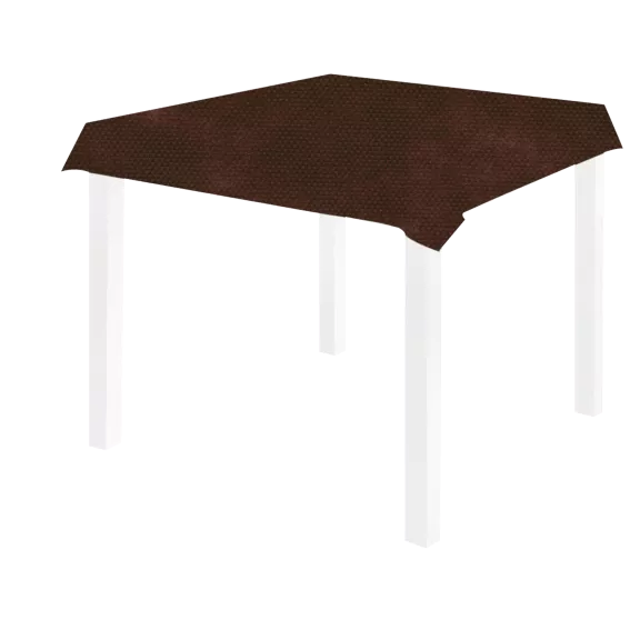 Coprimacchia in airspun marrone 100x100 mono velo