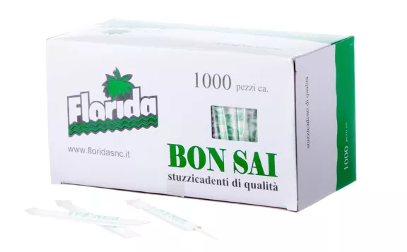 Stuzzicadenti in legno imbustati singolarmente