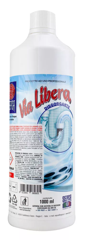 Disgorgante per tubature 1 litro
